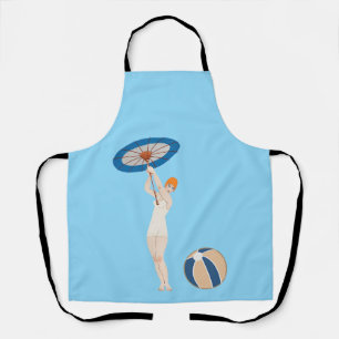 Tablier Georges Barbier Au Lido 1924 Illustration de mode