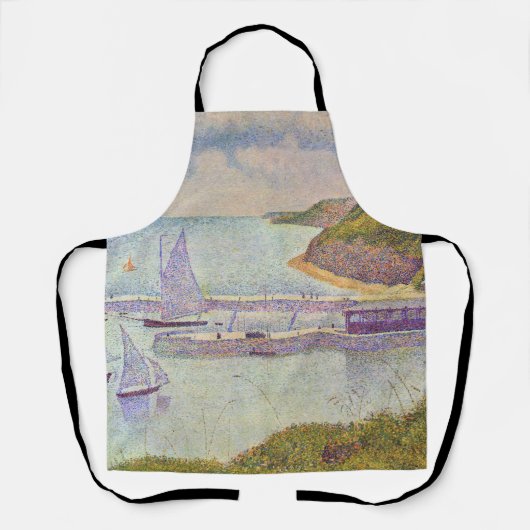 Tablier Georges Seurat - Port-en-Bessin à High Tide (Recto)