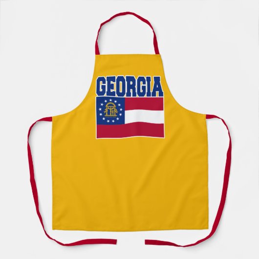 Tablier Georgia State Flag Apron (Recto)