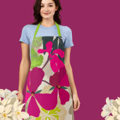 Tablier Geraniums fleuris Gras Floriste moderne