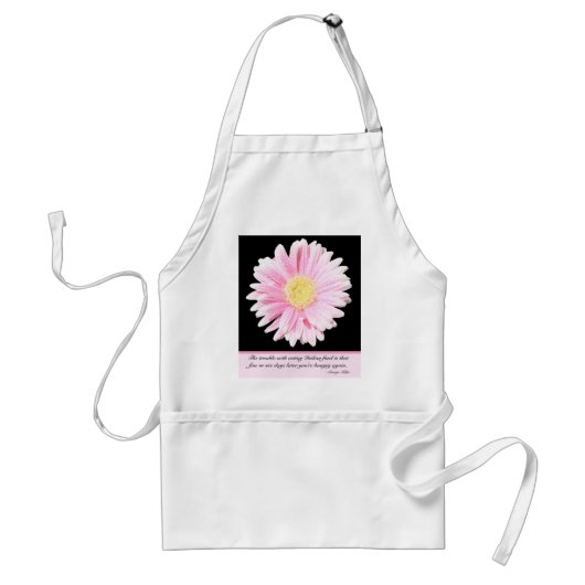 Tablier Gerbera Daisy rose sur Apron (Devant)