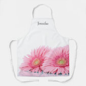 Tablier Gerbera Rose Daisies Élégante Photographie (Recto)