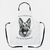 Tablier German Shepherd Hair the Secret Ingredient Apron (Recto)