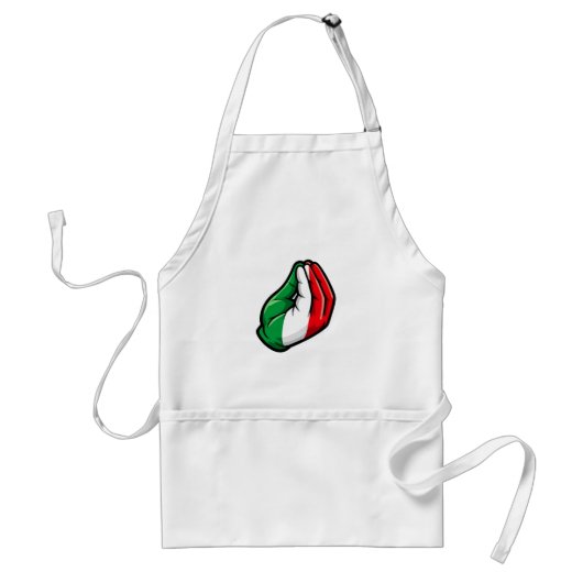 Tablier geste de la main italien (Devant)