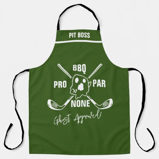 Tablier Ghost Pro BBQ - Grill Master "Par None" (Recto)