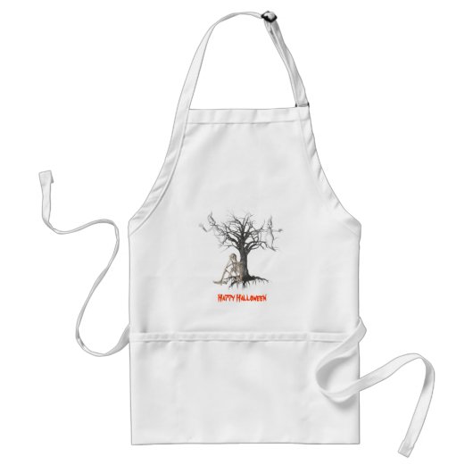 Tablier Ghosts Skeleton Halloween Funny Apron (Devant)