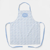 Tablier Gig Mariage De Ginger Jar Bleu Et Blanc (Recto)