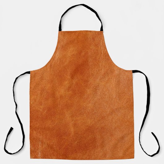 Tablier Gingembre rustique lisse cuir naturel (Recto)