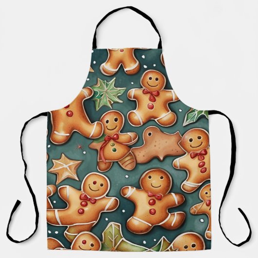 Tablier Ginger breadman Motif de Noël (Recto)