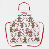 Tablier Gingerbread Cookies Sucre de canne Nom du chef Noë (Recto)