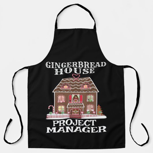 Tablier Gingerbread House Gestionnaire de projet Baker (Recto)