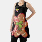 Tablier Gingerbread man, pixel art, pixel art (Insitu)