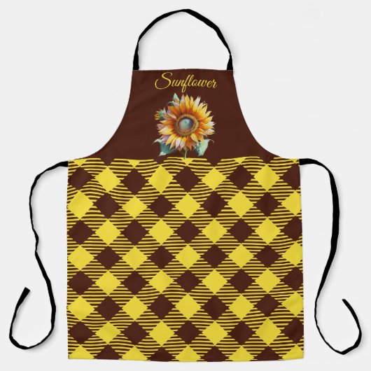 Tablier Gingham "Tournesol" (Recto)