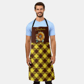 Tablier Gingham "Tournesol" (Porté)