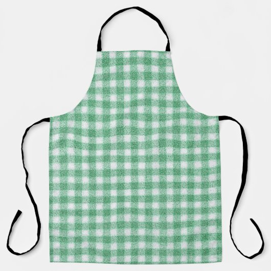 Tablier Gingham vert menthe (Recto)