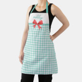Tablier Gingham Vert Sarcelle (Insitu)