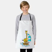 Tablier Girafe avec voilier (Porté)