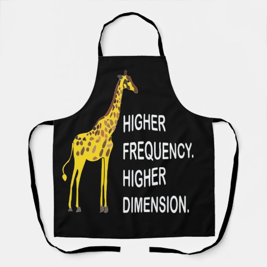 Tablier Girafe drôle de jeu de mots (Recto)