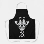 Tablier Girafe drôle graphique décontracté été mignon anim (Recto)
