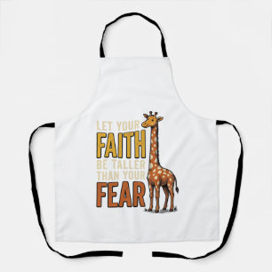 Tablier Girafe La Foi Sur La Peur Chemise Vintage Chrétien