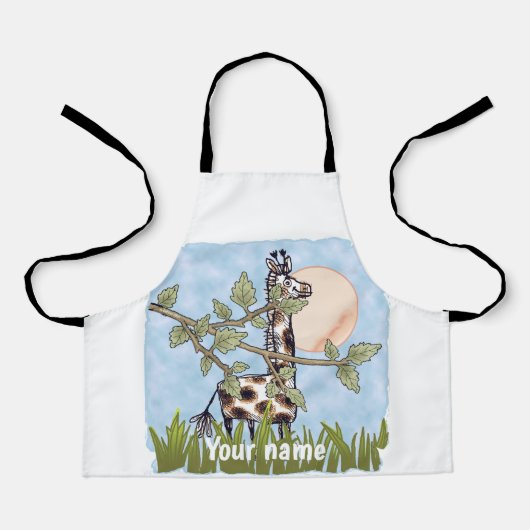Tablier Girafe qui se cache (Recto)