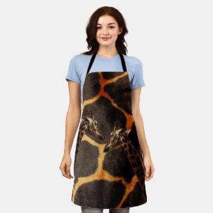 Tablier "Girafes Exotiques : Sur une toile à motif girafe"