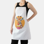 Tablier Giraffe Avec Cupcake (Insitu)