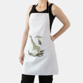 Tablier Giraffe cosmique drôle Giraffe pour femmes Hommes  (Insitu)