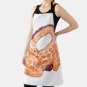 Tablier Giraffe dormante : Aquarelle douce (Insitu)