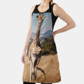 TABLIER GIRAFFE ENTOURÉ DE GRASS BROWN (Insitu)