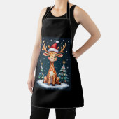 Tablier Giraffe Reindeer Casquette Père Noël Christmas Tre (Insitu)