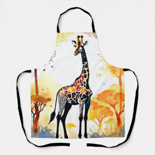 Tablier Giraffe Savannah Art