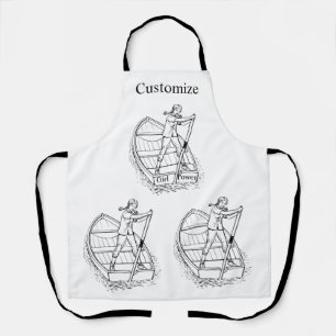 Tablier Girl Power Sculling Boat Thunder_Cove