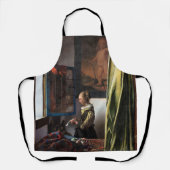 Tablier Girl Reading a Letter à Open Window, Vermeer (Recto)