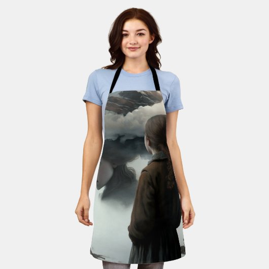 Tablier Girl with clouds (Porté)