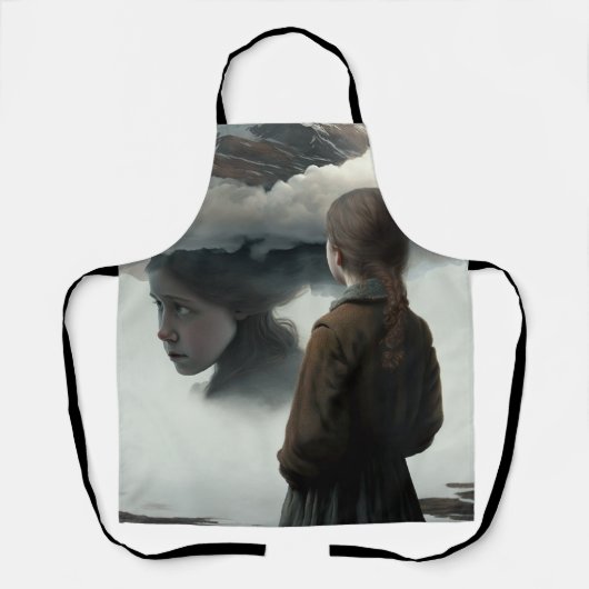 Tablier Girl with clouds (Recto)