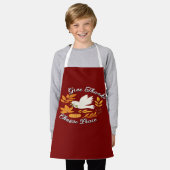 Tablier 'Give Thanks, Choose Peace' All-Over Print Apron (Porté)