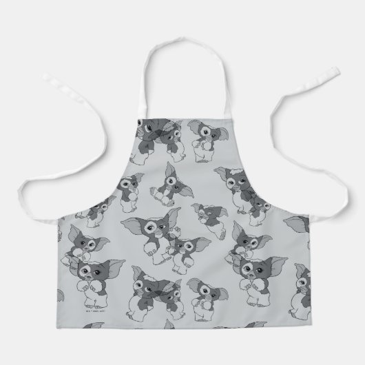 Tablier Gizmo | Motif noir et blanc (Recto)