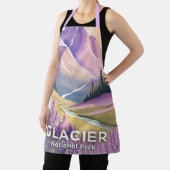 Tablier Glacier National Park | Spring Lavender Watercolor (Insitu)