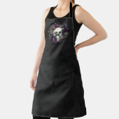 Tablier Glam gothique | Apron | Crâne et Rose (Insitu)