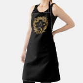 Tablier Glam gothique | Apron | Monogramme | Noir (Insitu)