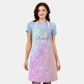 Tablier Glam Iridescente Parties scintillant colorée perso (Porté)