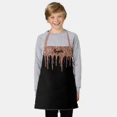 Tablier Glam Parties scintillant or Rose de goutte Personn (Porté)