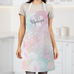 Tablier Glam Parties scintillant rose Pastel Motif fille<br><div class="desc">Personnalisez facilement ce joli motif de parties scintillant de livre rose avec votre nom et/ou monogramme personnalisés.</div>