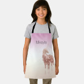 Tablier Glam Pink Confetti Parties scintillant Unicorn Per (Insitu)