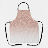 Tablier Glam Rose Gold Parties scintillant Ombre Modern (Recto)