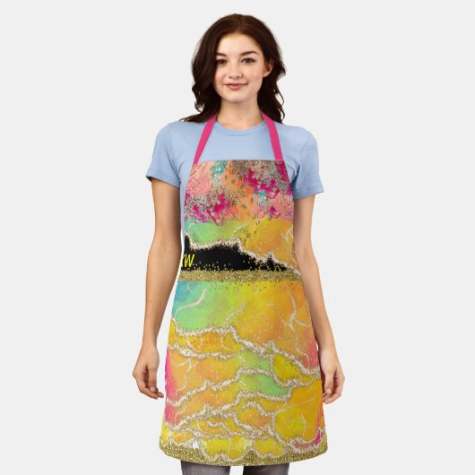 Tablier Glam tropical (Porté)