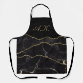 Tablier Glame d'agrafe en marbre noir (Recto)