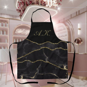 Tablier Glame d'agrafe en marbre noir