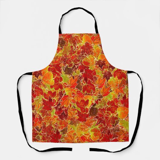 Tablier Glittery Fall Maple Feuilles (Recto)